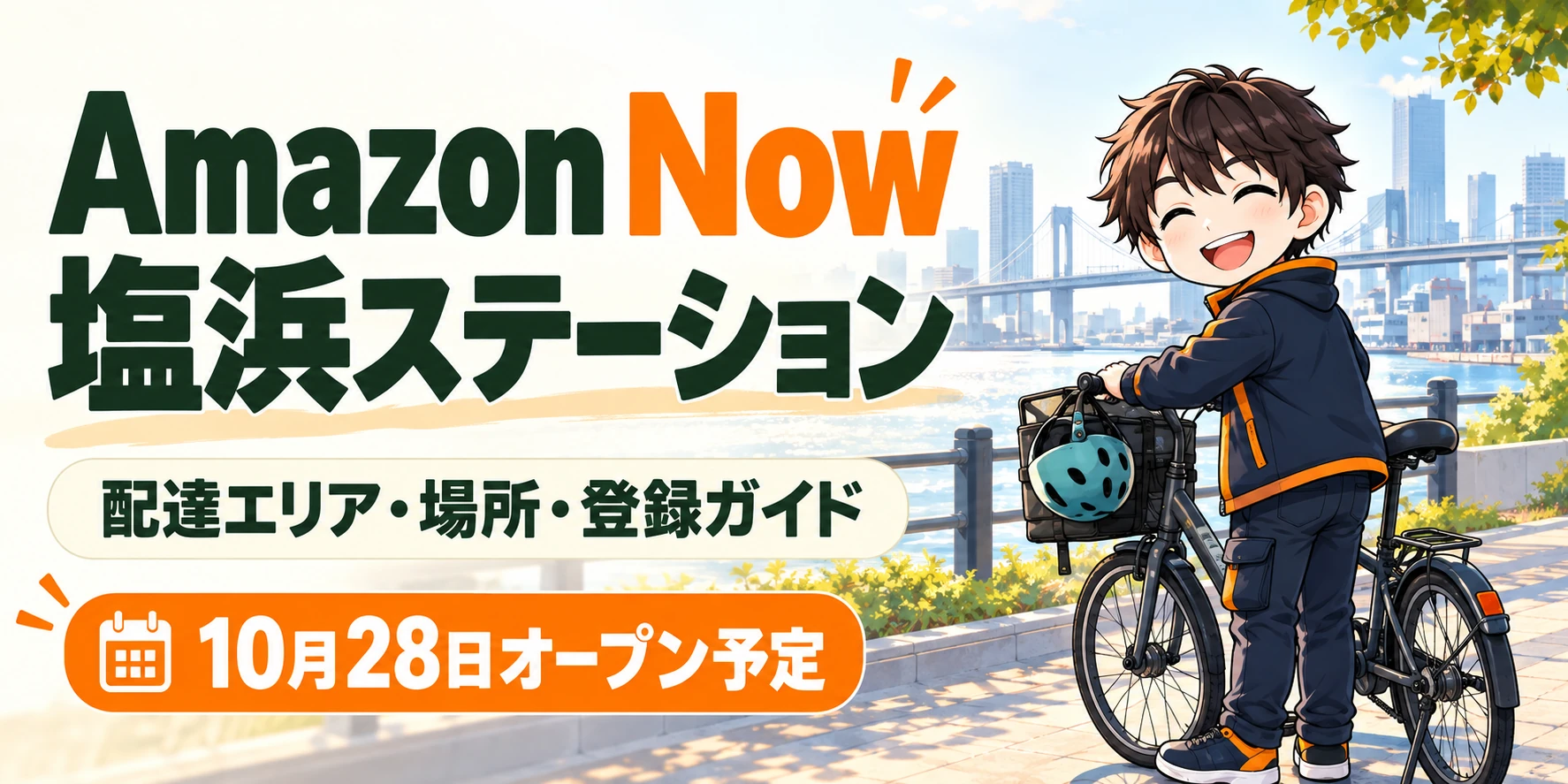 Amazon Now塩浜ステーションの配達エリア・場所・登録ガイド